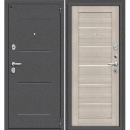 Дверь входная металлическая Эльпорта PORTA S104.П22 (Антик Серебро/ Cappuccino Veralinga)