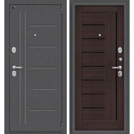 Дверь входная металлическая Эльпорта PORTA S109.П29 (Антик Серебро/ Wenge Veralinga)